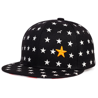 Children Five Pointed Star Embroidery Baseball Caps