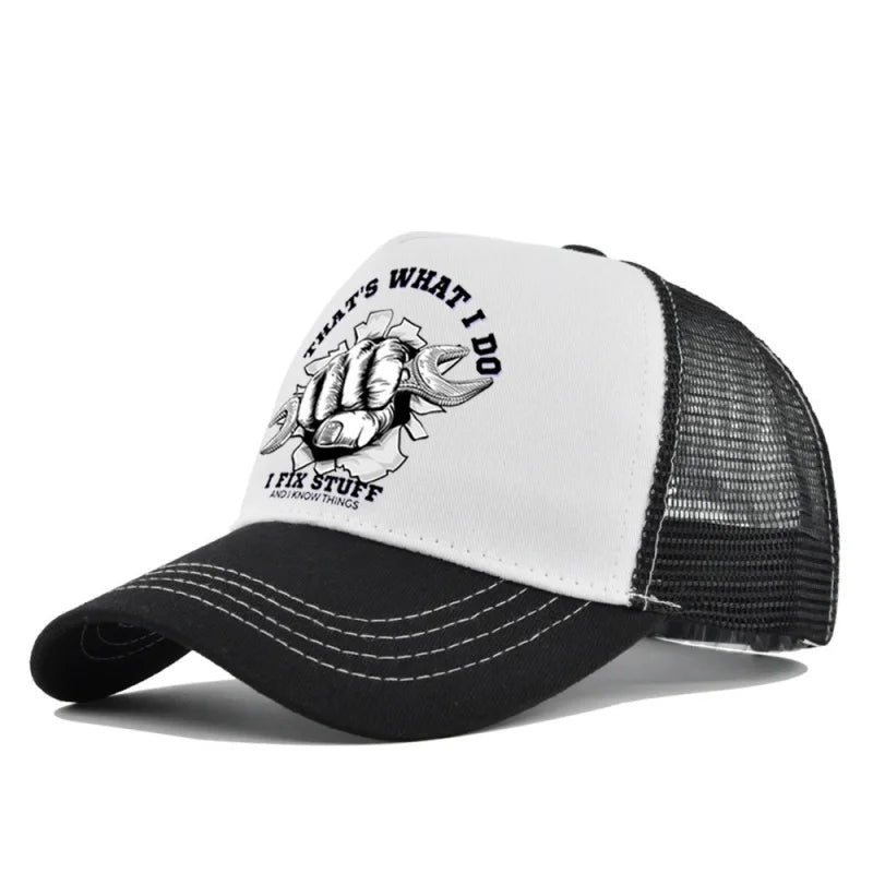 Spring Summer Printed Mesh Breathable Baseball Cap