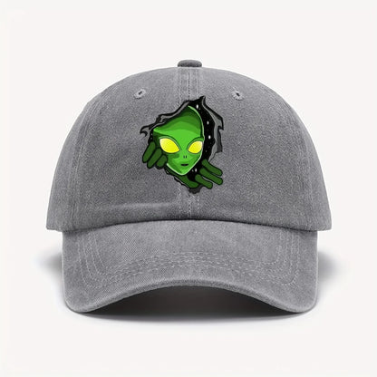1 Piece Green Vintage Washed Baseball Cap