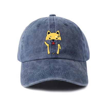 Cute Cartoon Animal Character Graphic Baseball Cap Vintage Washed Adjustable Unisex Dad Hat Casual Gift