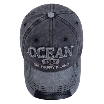 Unisex Baseball Cap Ocean 1387 Letter Embroidery Dad Hat Women Men