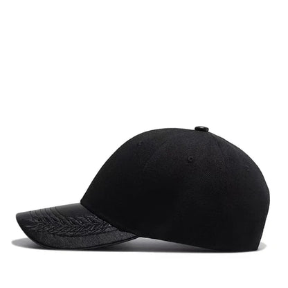 Unisex PU Wheat Ears Baseball Caps Spring And Autumn