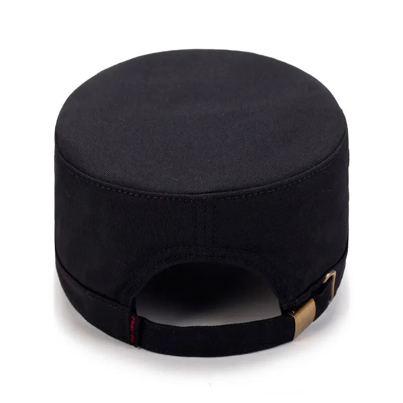 Small Iron Standard Flat Hat Spring Outdoor Travel Hat Men'S Cotton Shield Hat