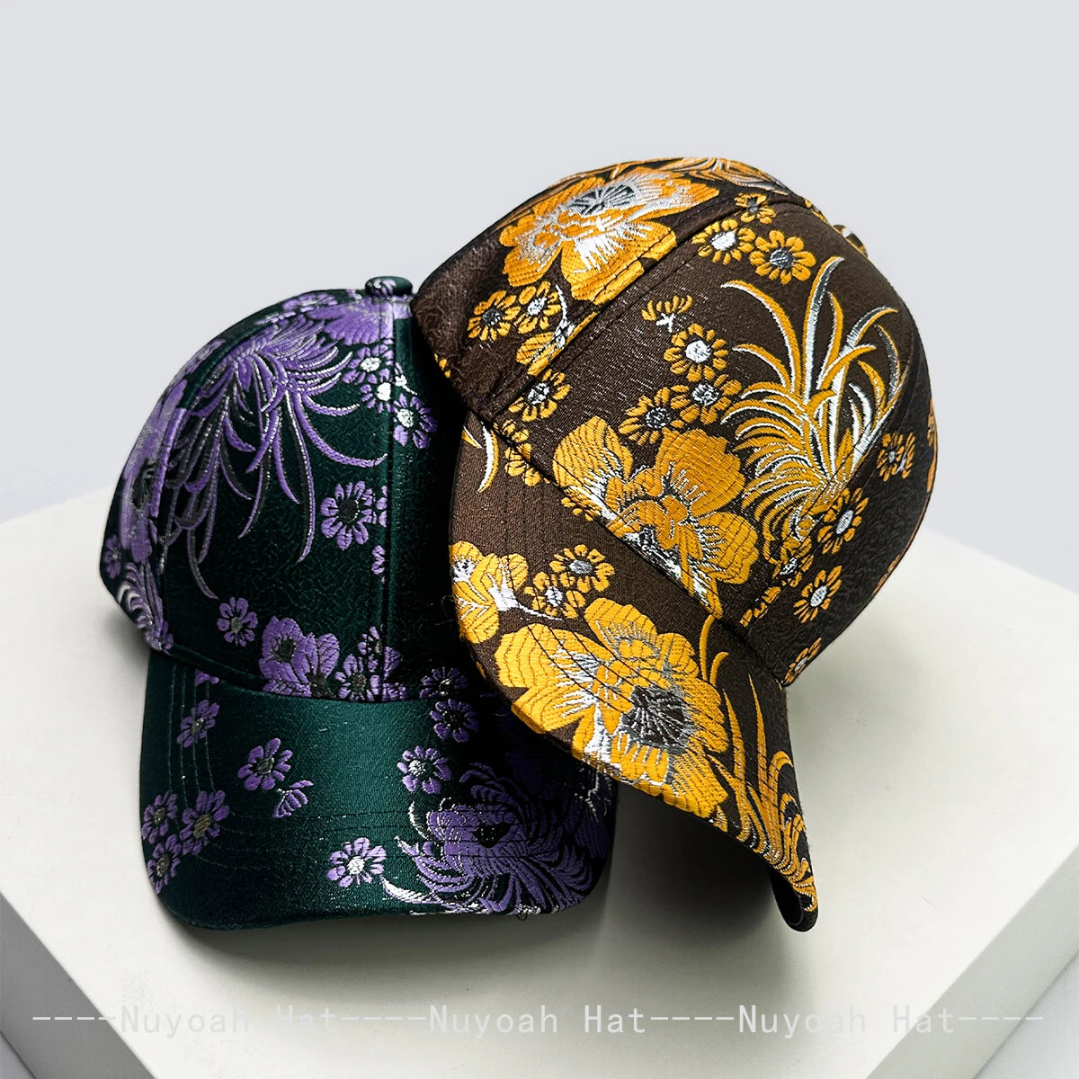 New Women Chic Flower Retro Baseball Hats