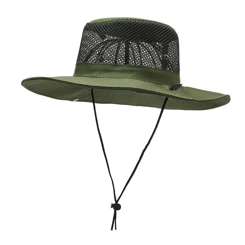 Men Women Summer Wide Beach UV Sunscreen Cap Outdoor Sport Fishing Sun Hat