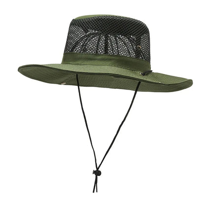 Men Women Summer Wide Beach UV Sunscreen Cap Outdoor Sport Fishing Sun Hat