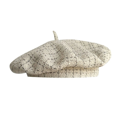 Unisex Vintage Plain Adjustable French Berets Wool Spring Winter Beanie Hat