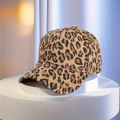 Unisex Light Panel Leopard Print Baseball Caps