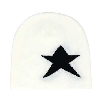 Y2K Letter Knitted Winter Autumn Beanie Cap Men Women