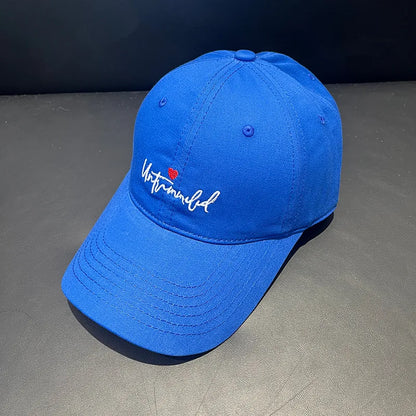 Fashion Korean Style Love Embroidery Letter Baseball Cap