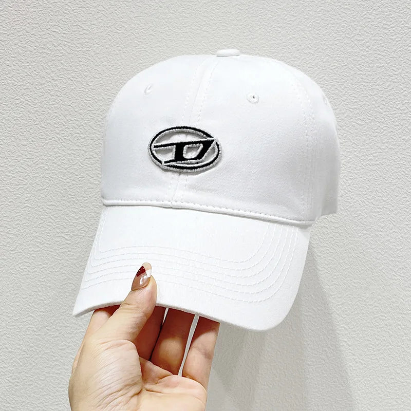 Cute Cat Embroidery Soft Top Baseball Cap Men and Women Summer
