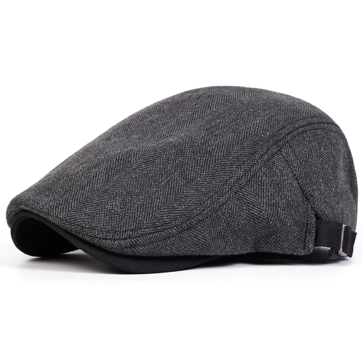 Men Retro Herringbone Grid Newsboy Caps British Painters Hats, Flat Cap Hip Hop Berets