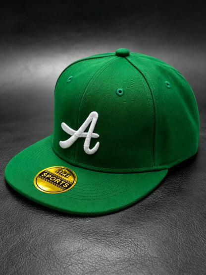 Classic Letter Embroidered Snapback Cap