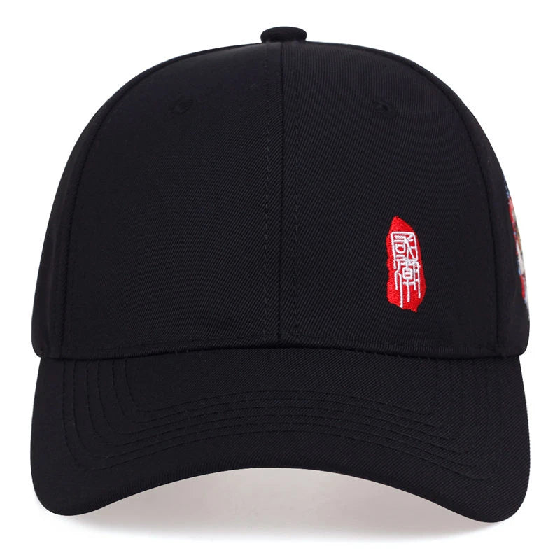 Fashion Baseball Cap Chinese Style Embroidery Sun Caps for Men Women