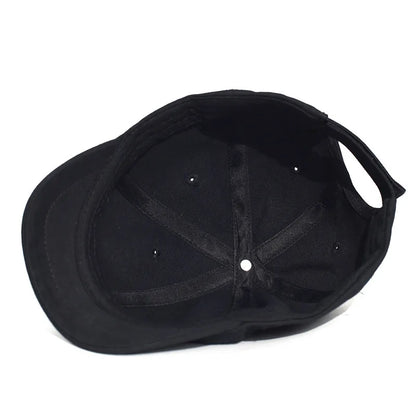Short Brim Cotton Baseball Cap Men Women Dad Hat Adjustable