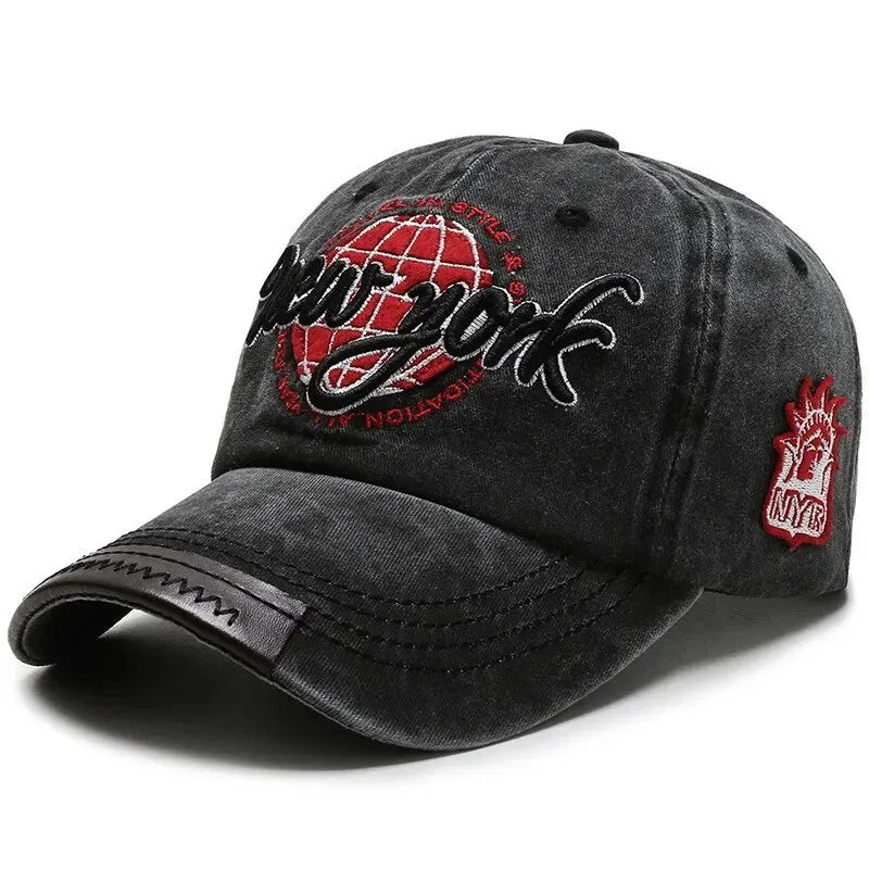 New Distressed Cotton Washed Baseball Cap Korean Outdoor