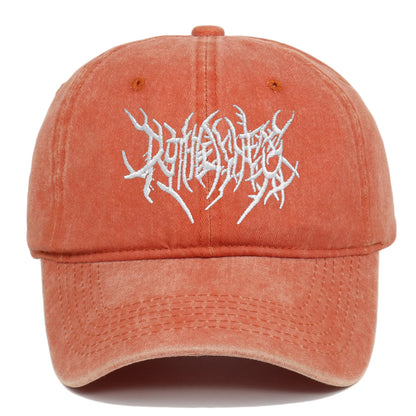 Vintage Washed Punk Hip Hop Baseball Cap Embroidered Dad Hat Vintage Classic Style