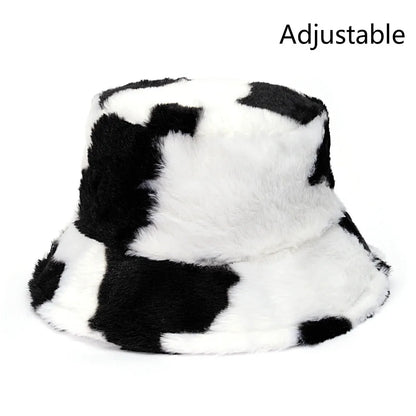 Fashion New Women Bucket Hat Retro Spring Autumn Leopard