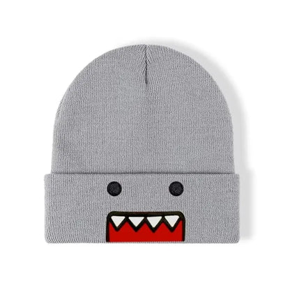 Cartoon Embroidered Knitted Hat Autumn Winter Outdoor