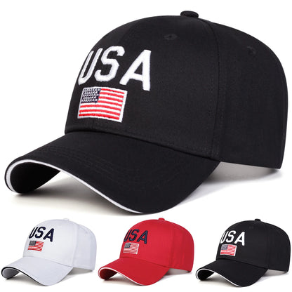 Unisex USA Letter Embroidery Baseball Caps Spring Autumn Outdoor Sports Cap