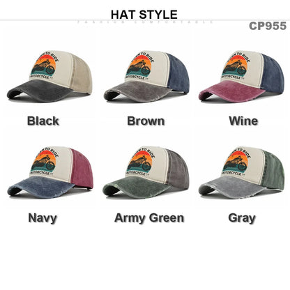 Men Hats Motorcycle Baseball Caps for Men Women