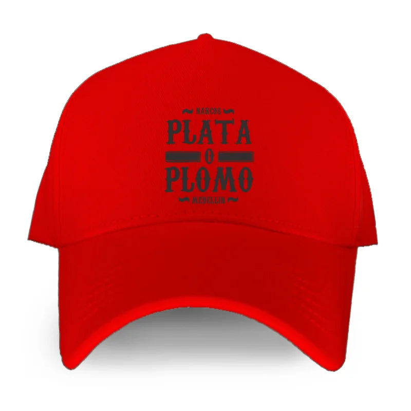 Funny Narcos Plata O Plomo Cotton Baseball Cap