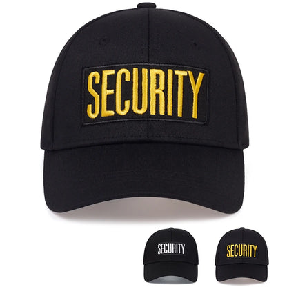 Unisex Seccurity Letter Embroidery Baseball Caps Spring And Autumn