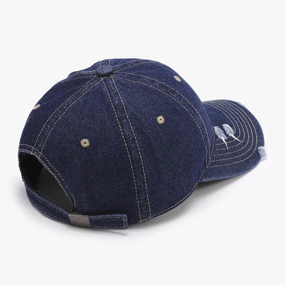 Unisex Washed Soft Top Vintage Curved Brim Distressed Baseball Cap