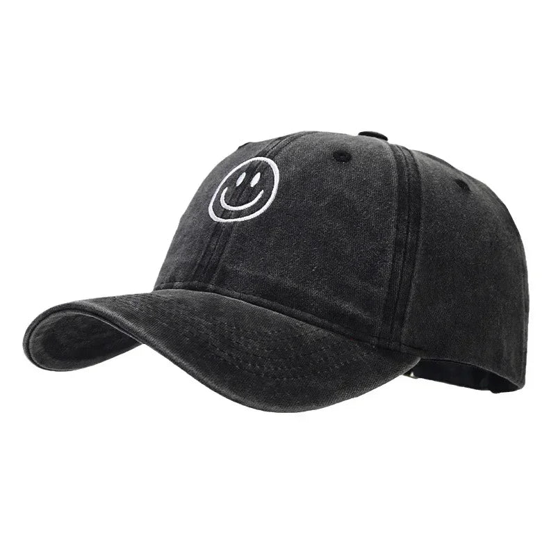 Washed Cotton Baseball Caps Women Men