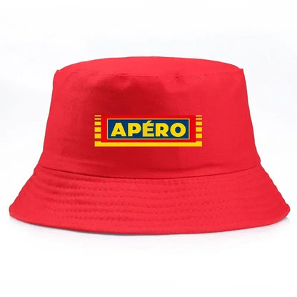 Adult Pastis Apero Bobs Man Reversible Bucket Hat Woman Outdoor Sports Fisherman Cap