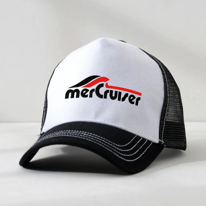 Mercruiser Boating Boat Outboard T Shirt Men Summer Baseball Cap Man