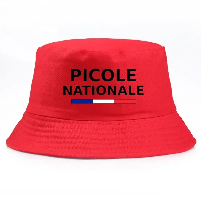 Summer Picole Nationale Bob Man Reversible Bucket Hat Women Cotton Fisherman Cap