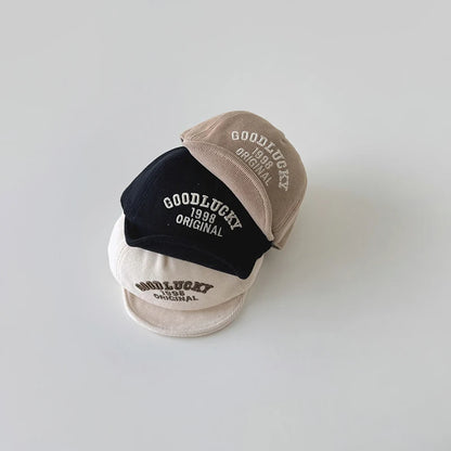 Spring Letter Embroidery Baby Sun Hat Soft Brim Baby Boys Girls Baseball Cap Adjustable Infant Casual Peaked Hat