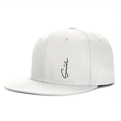 Lettered Smiley Face Print Stylish Baseball Cap