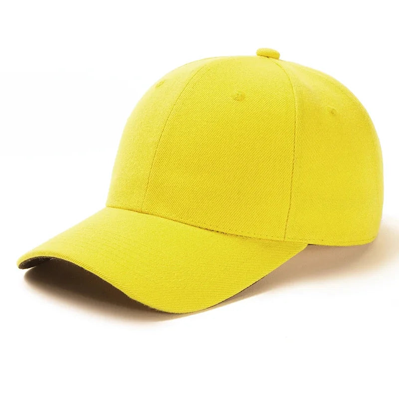 Unisex Cap Casual Plain Baseball Cap Adjustable Snapback Hats