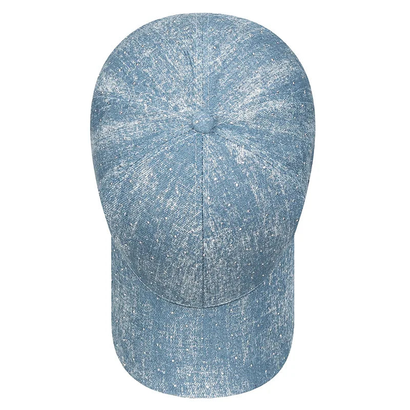 Korean Tie Dye Denim Baseball Cap, Men's And Women's