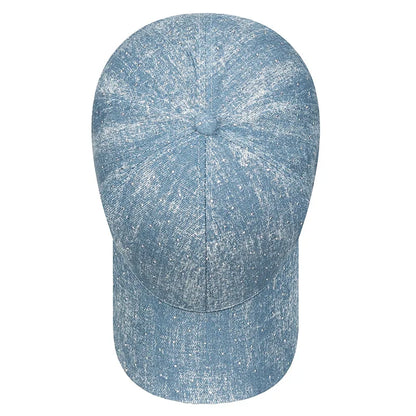 Korean Tie Dye Denim Baseball Cap, Men's And Women's