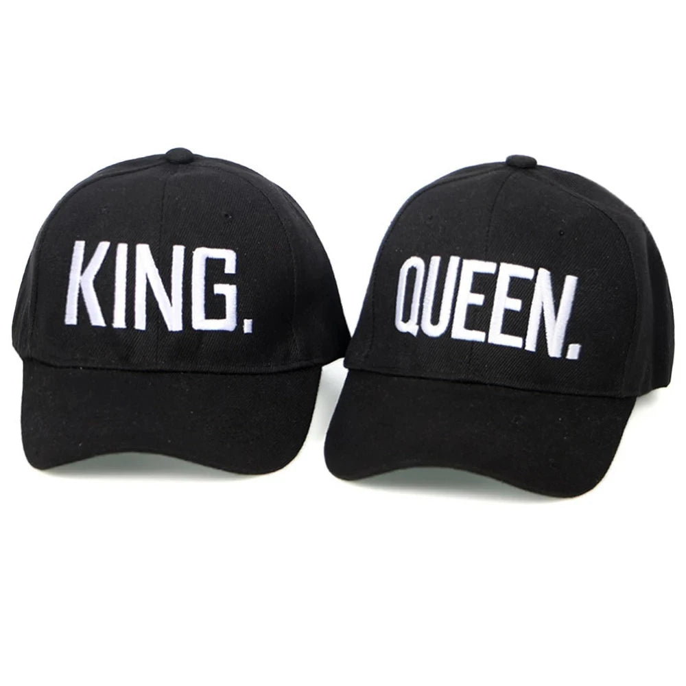 Women's Letter Embroidered Baseball Cap King and Queen