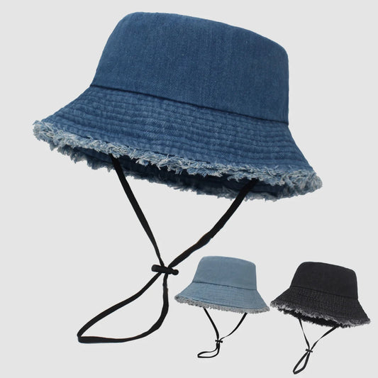 New Cowboy Bucket Hat For Men And Women Washed Solid