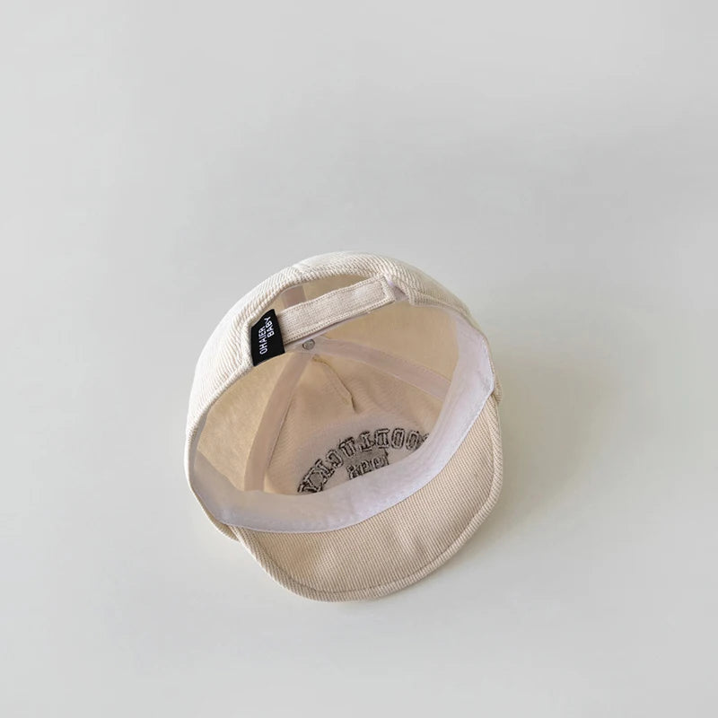 Spring Letter Embroidery Baby Sun Hat Soft Brim Baby Boys Girls Baseball Cap Adjustable Infant Casual Peaked Hat