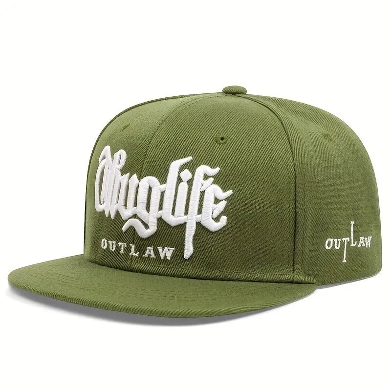Fashion Fastball Cap Thug Life Embroidery Hip Hop Baseball Cap