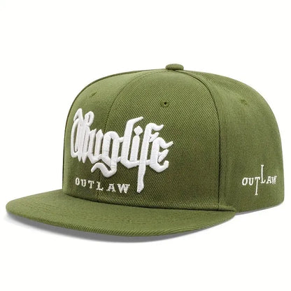 Fashion Fastball Cap Thug Life Embroidery Hip Hop Baseball Cap
