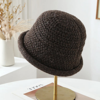 Women Chunky Knitted Cloche Hat