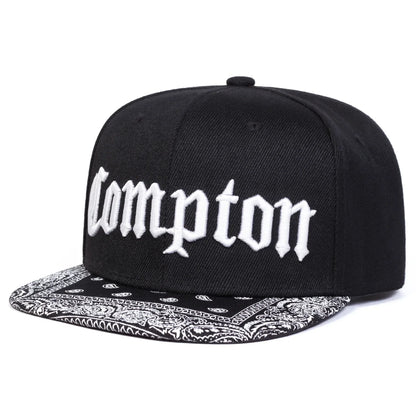 Unisex Compton Letter Embroidery Baseball Hats Spring Autumn