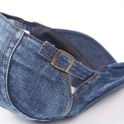 Fashion Hat Neutral Denim Newsboy Cap