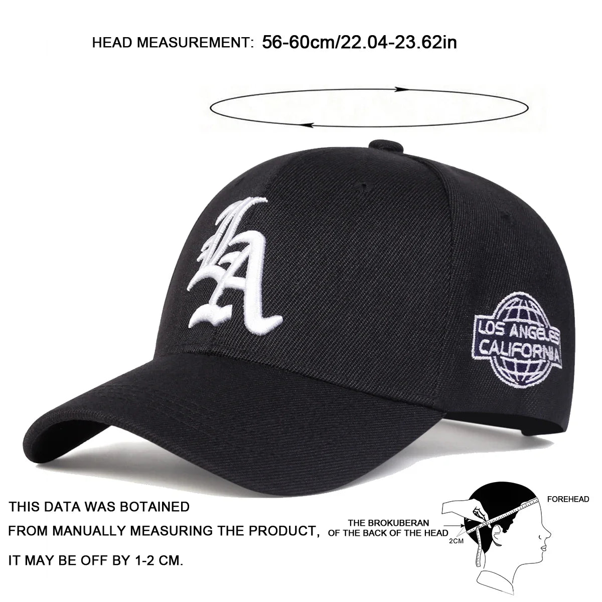 Unisex Personality Letter Embroidery Baseball Caps Spring and Autumn