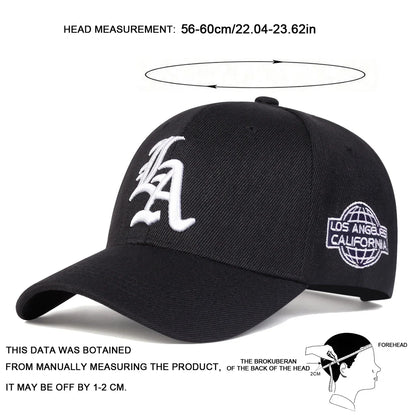 Unisex Personality Letter Embroidery Baseball Caps Spring and Autumn