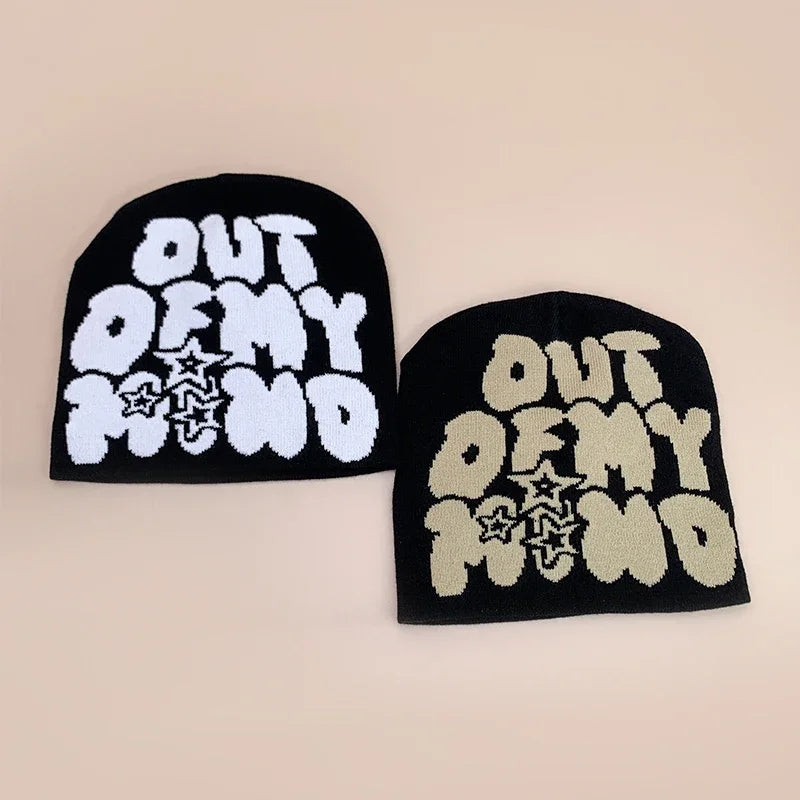 American Street Letter Jacquard Knitted Hats