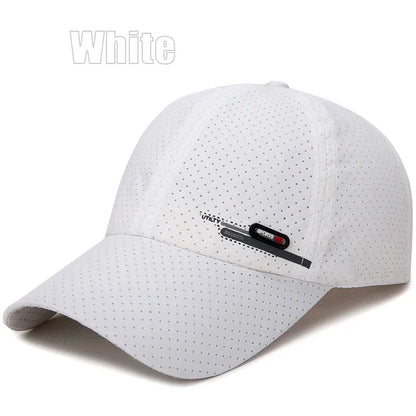 Summer Breathable Perforated Quick-Drying Hat For Men