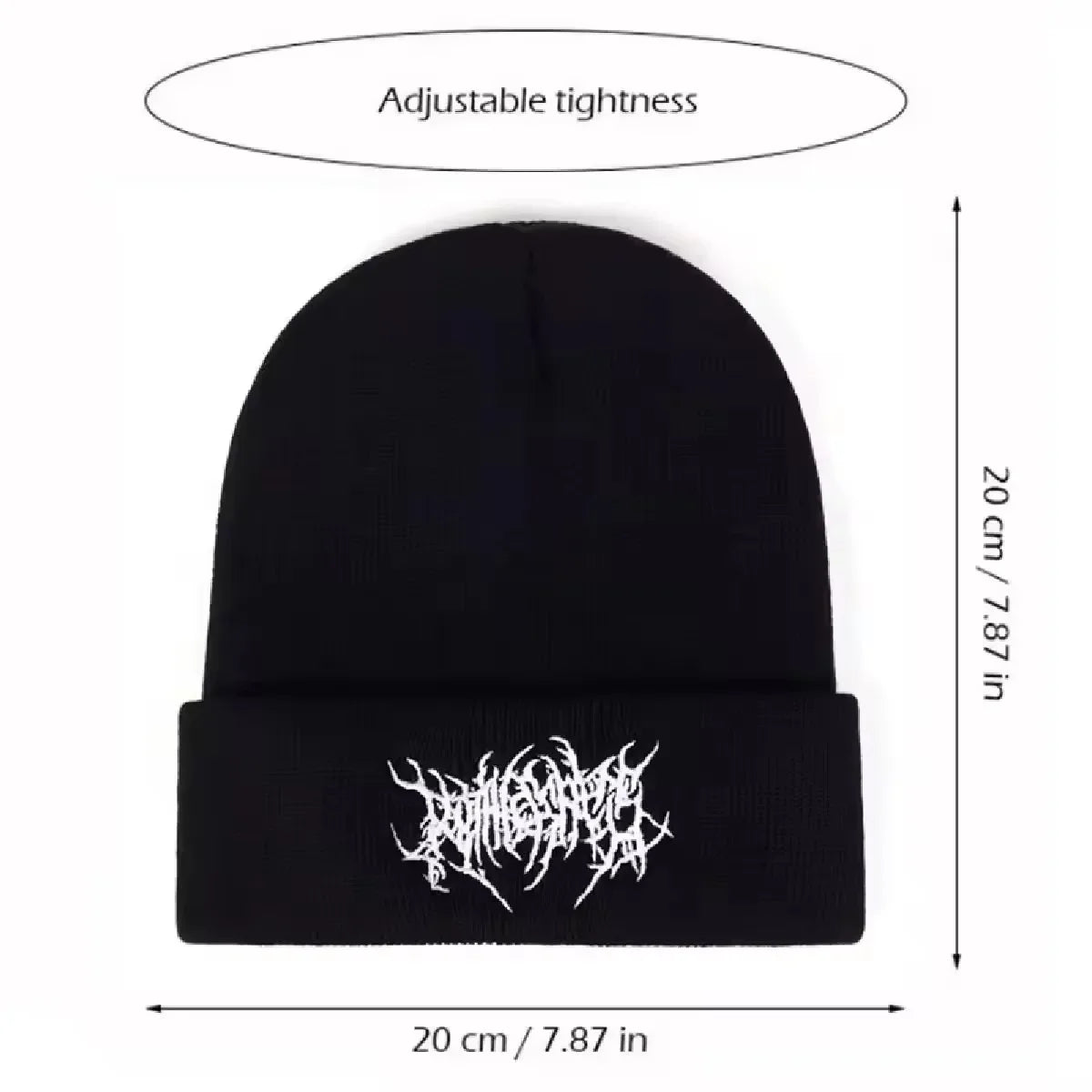 Warm Women Men Winter Beanies Hats Gothic Street Punk Knitted Bonnet Caps